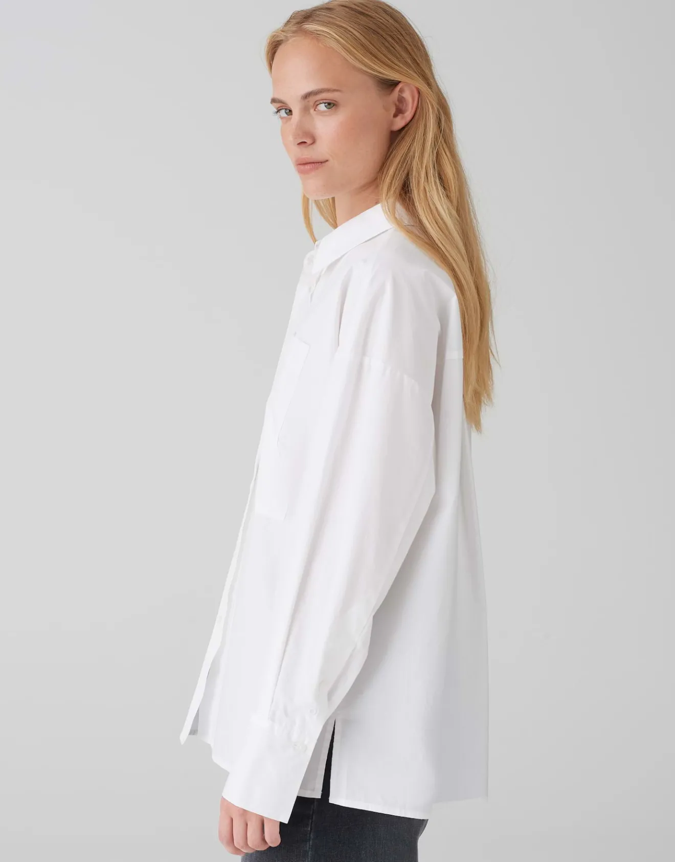 Outlet Basicbluse FAJOMI Loose aus natürlicher Baumwolle Blusen