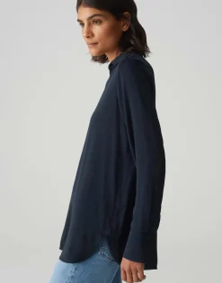 Hot Basicbluse FANGI Regular aus fließender Viskose Blusen