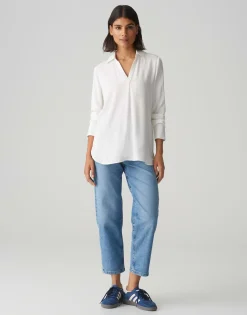 Online Basicbluse FANGI Regular aus fließender Viskose Blusen