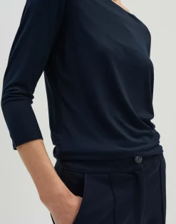Hot Basicshirt KIROSA Slim aus Ecovero Viskose Mix Basics|Shirts