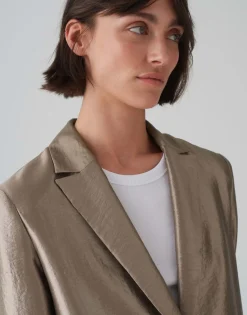 Cheap Blazer JELUNA Regular aus glänzendem Viskose Mix Blazer & Westen