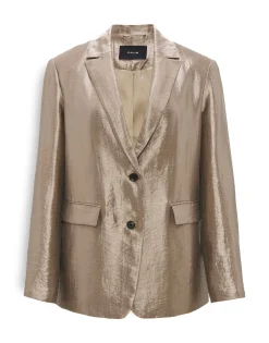 Cheap Blazer JELUNA Regular aus glänzendem Viskose Mix Blazer & Westen