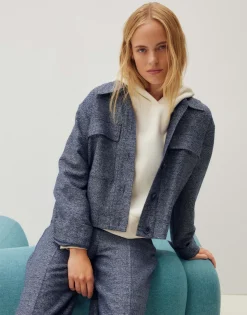 Online Blazerjacke HENO FRESH Boxy Fit aus Viskose Mix Jacken & Mäntel