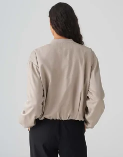 Discount Blouson JALETTA Regular aus schimmerndem Viskose Mix Blazer & Westen