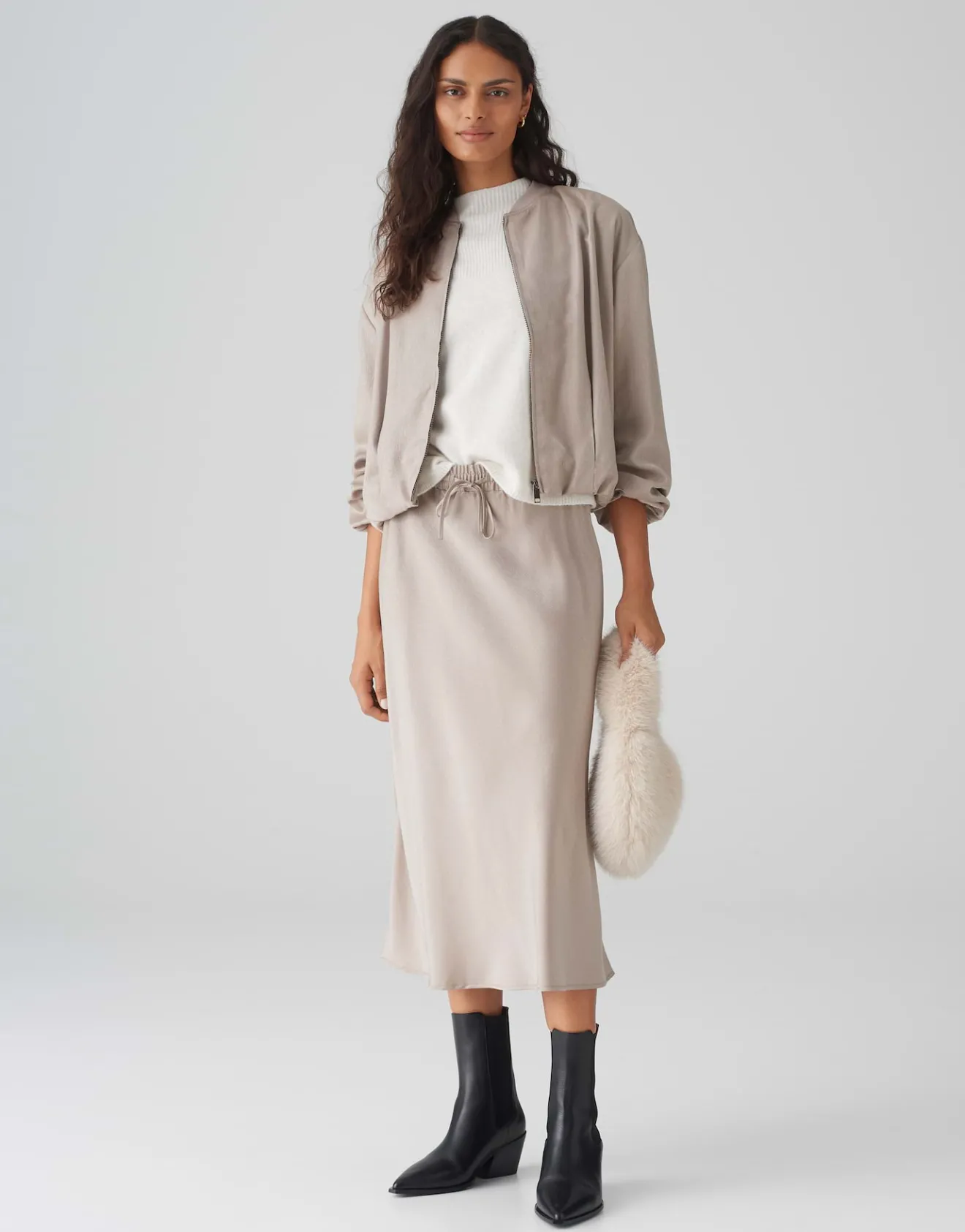Discount Blouson JALETTA Regular aus schimmerndem Viskose Mix Blazer & Westen