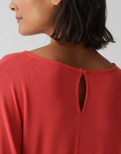 Clearance Boxy Shirt SONNU Loose aus ECOVERO™ Viskose Mix Shirts
