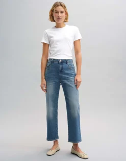 Discount Boyfriend Jeans LANI TWIST Mid Rise aus BCI Cotton Mix Jeans