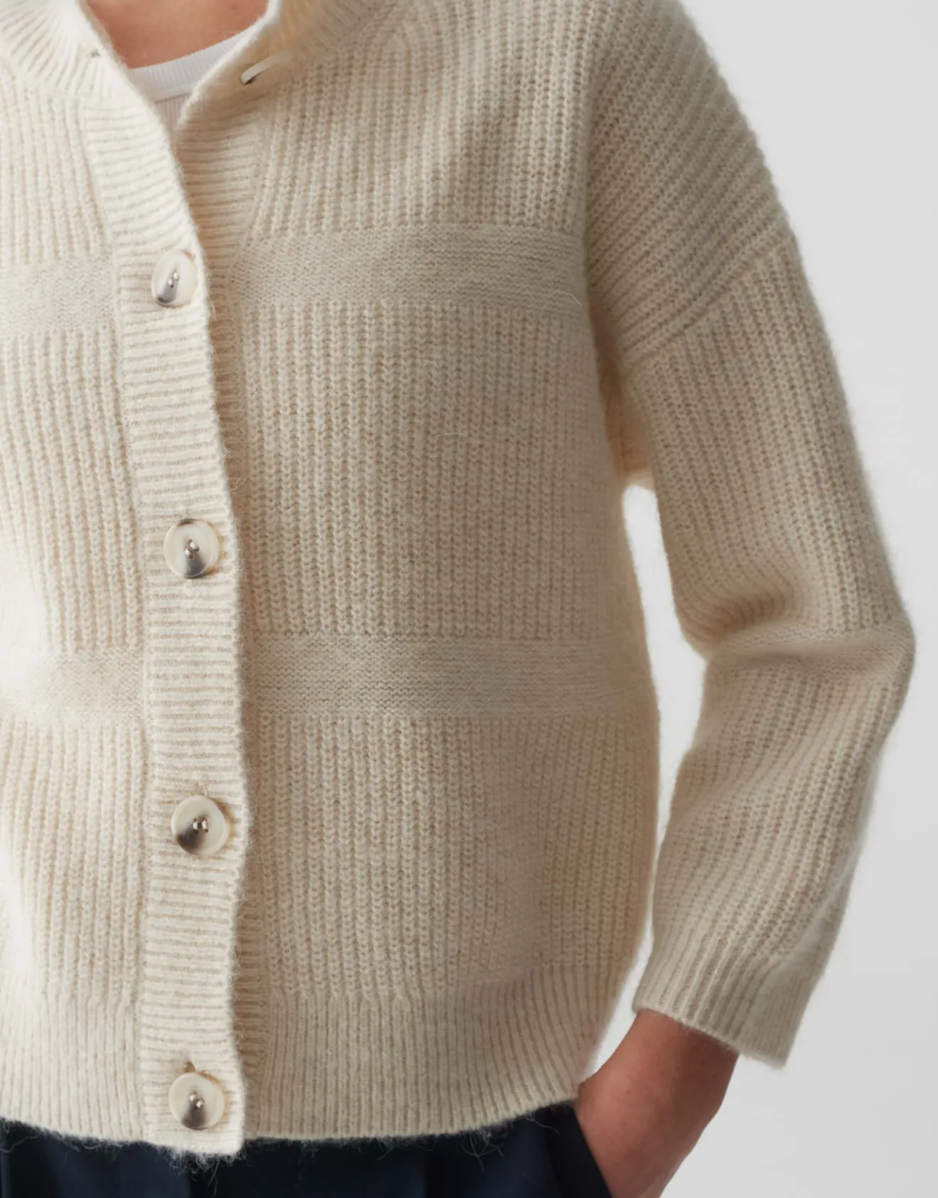 Hot Cardigan DAMILA Regular mit Alpaka Wolle Strick