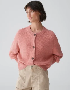 New Cardigan DORTY Boxy Fit aus Woll-Alpaka-Mix Strick