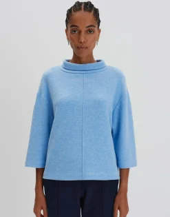 Hot Cropped Sweater ULEXI Loose aus weichem Jersey Sweat