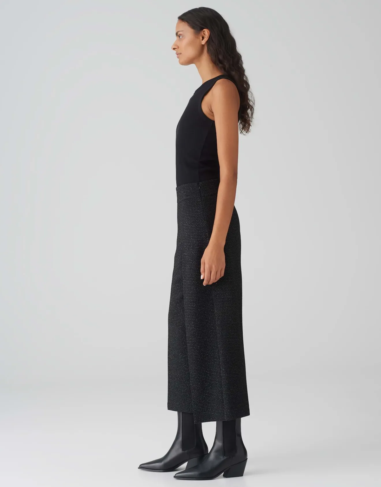 Hot Culotte MISHA FESTIVE Wide aus schimmernder Twill Ware Hosen