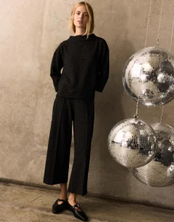 Hot Culotte MISHA FESTIVE Wide aus schimmernder Twill Ware Hosen