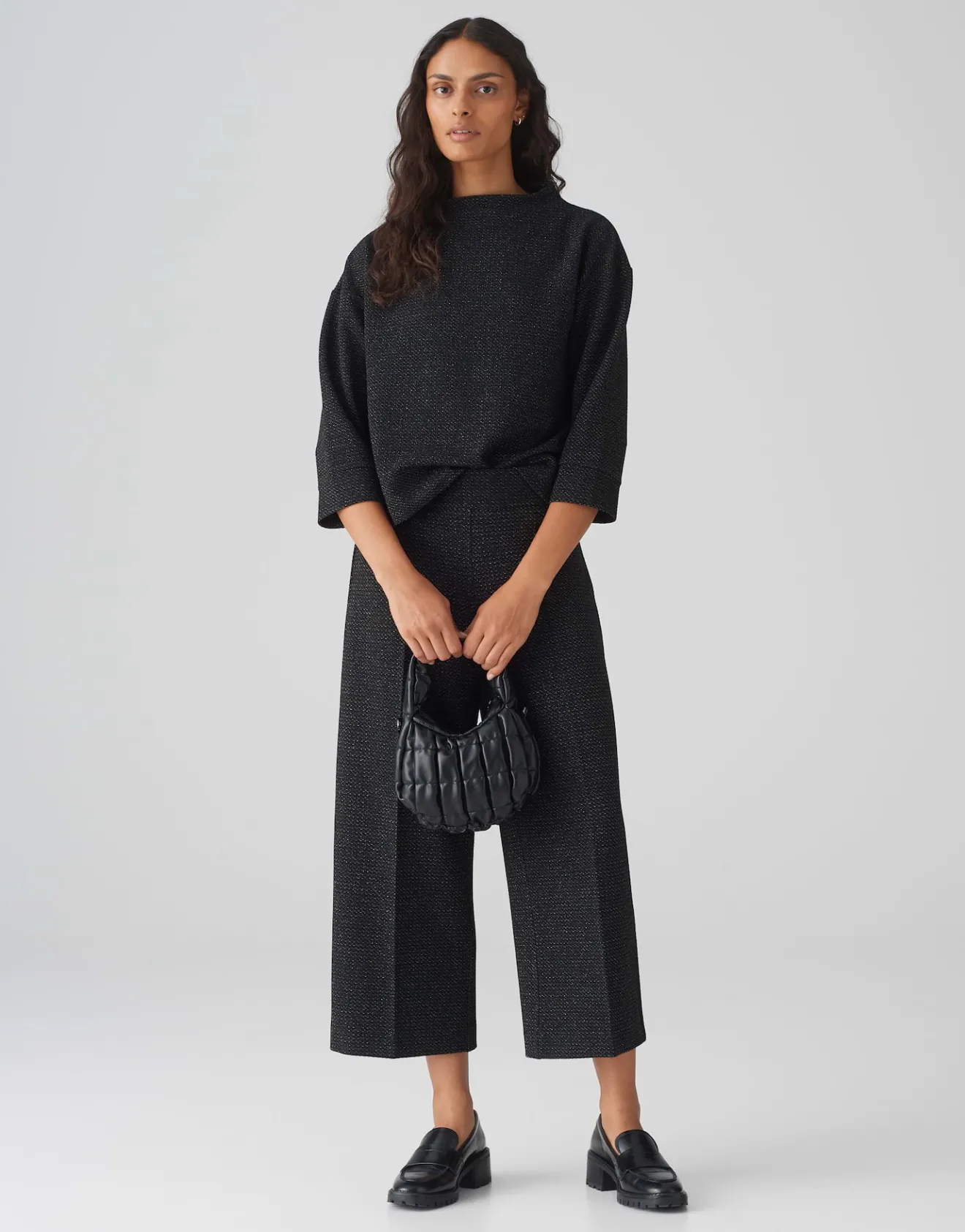 Hot Culotte MISHA FESTIVE Wide aus schimmernder Twill Ware Hosen