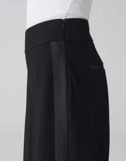 Store Culotte MISHA SATIN Wide mit glänzendem Galonstreifen Hosen