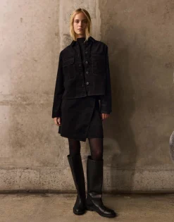 Hot Denimrock REANA EDGY A-Linie in Wickeloptik Röcke