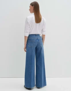 Flash Sale Extra Wide Leg Jeans CELLMA PALAZZO Mid Rise aus BCI Cotton Mix Jeans
