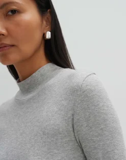Flash Sale Feines Rippshirt KINARA Slim aus nachhaltigem Viskose Mix Basics|Shirts