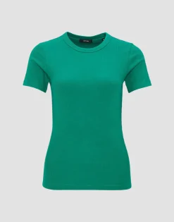 Store Feines Rippshirt SAMUNA Slim aus BCI Cotton Mix Basics