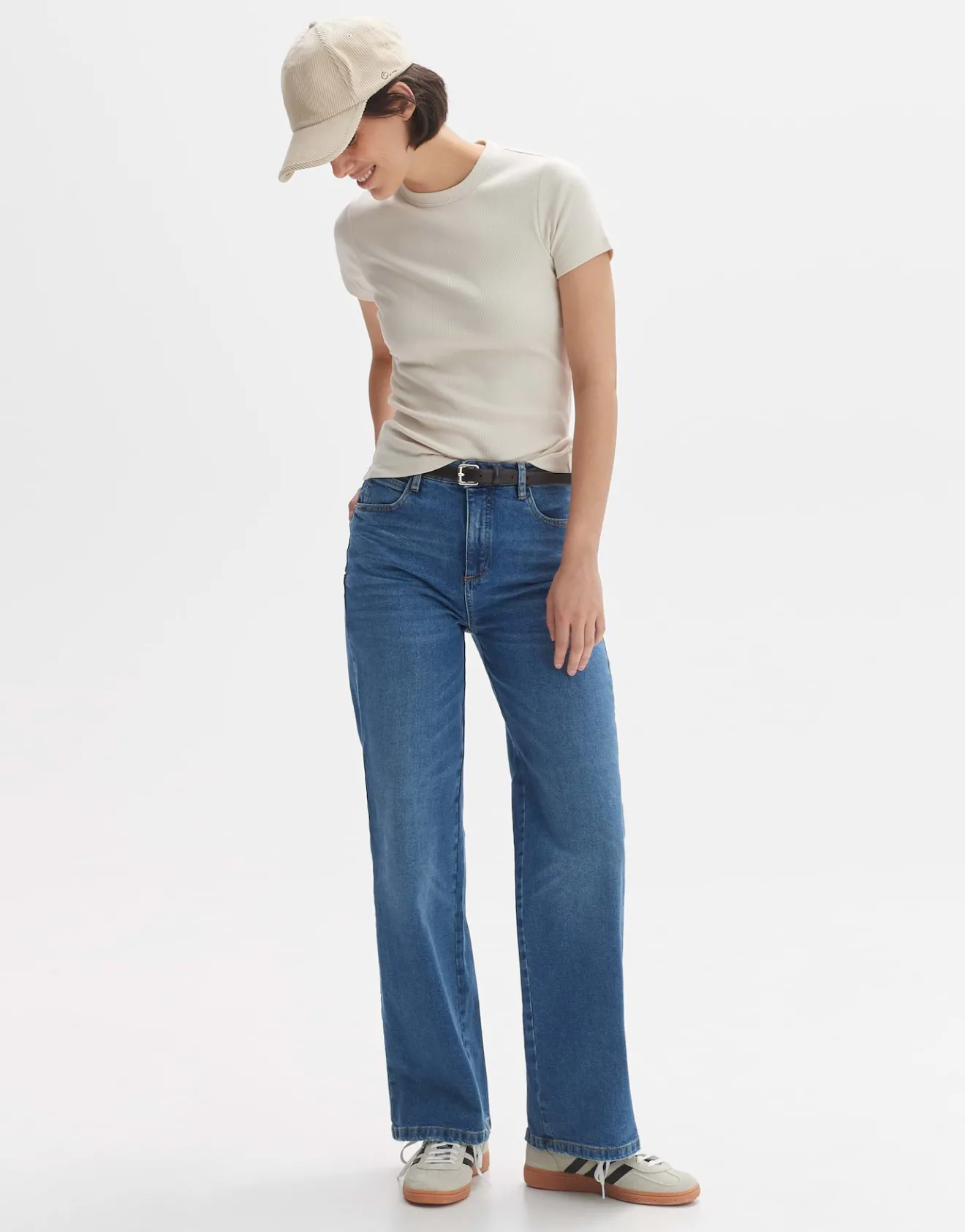 Hot Feines Rippshirt SAMUNA Slim aus BCI Cotton Mix Basics|Shirts