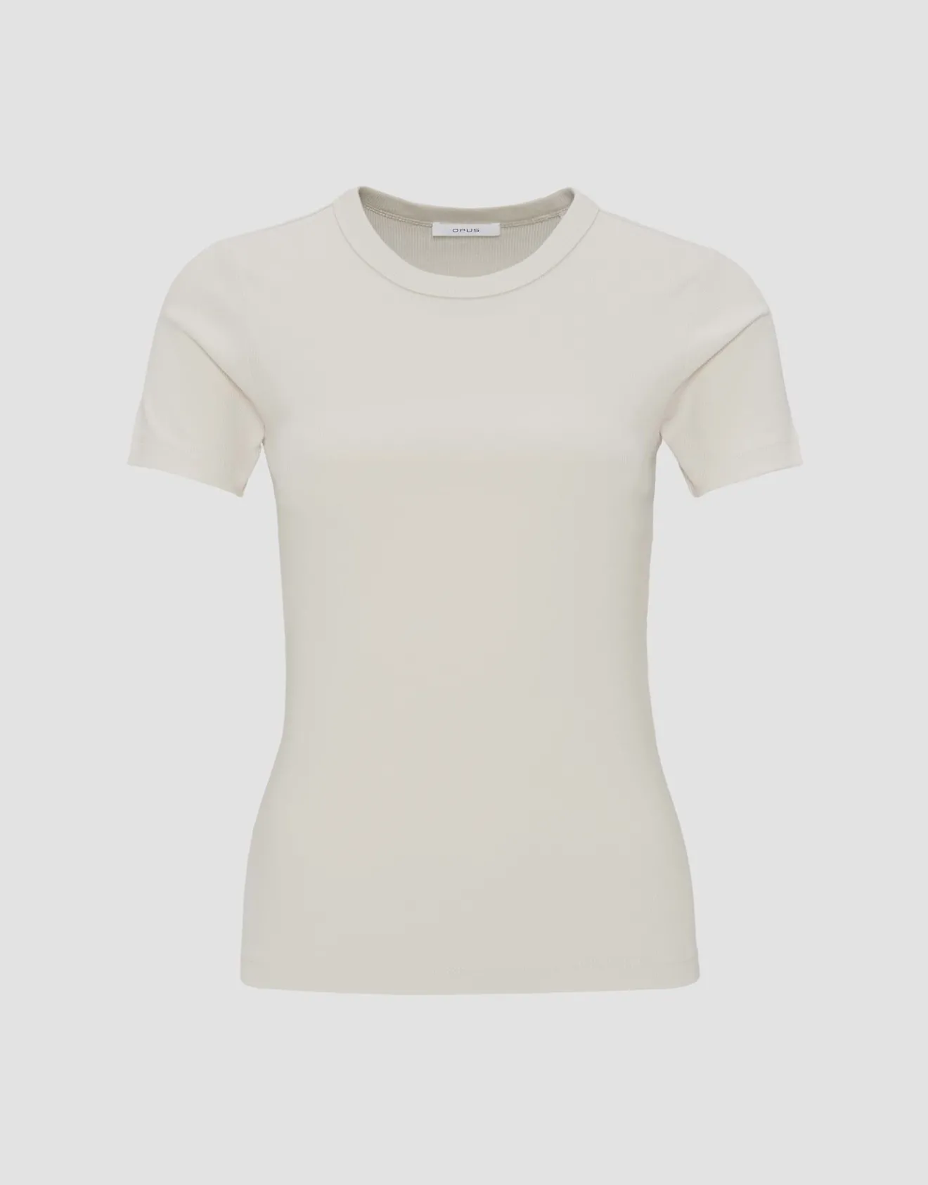 Hot Feines Rippshirt SAMUNA Slim aus BCI Cotton Mix Basics|Shirts