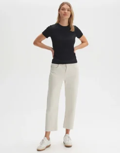 New Feines Rippshirt SAMUNA Slim aus BCI Cotton Mix Basics|Shirts