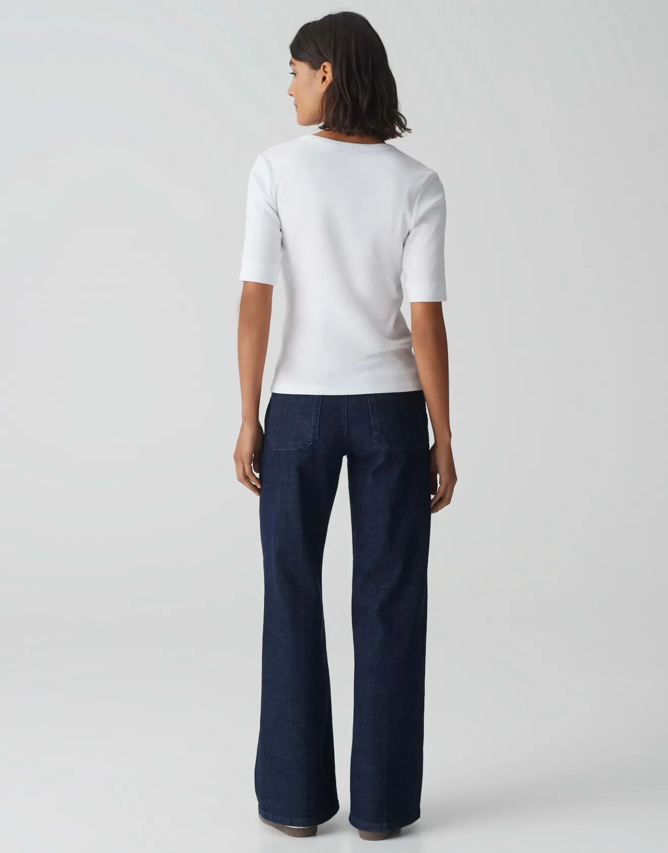 Cheap Feines Rippshirt SUSTAFA Slim aus BCI Cotton Mix Basics|Shirts