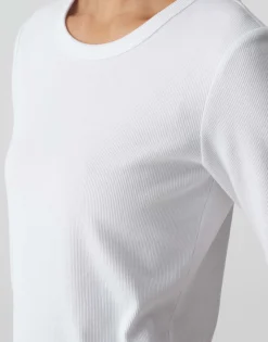 Cheap Feines Rippshirt SUSTAFA Slim aus BCI Cotton Mix Basics|Shirts