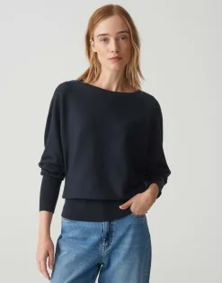 Shop Feinstrickpullover PAUTLETA Batwing Fit aus Lyocell Mix Strick