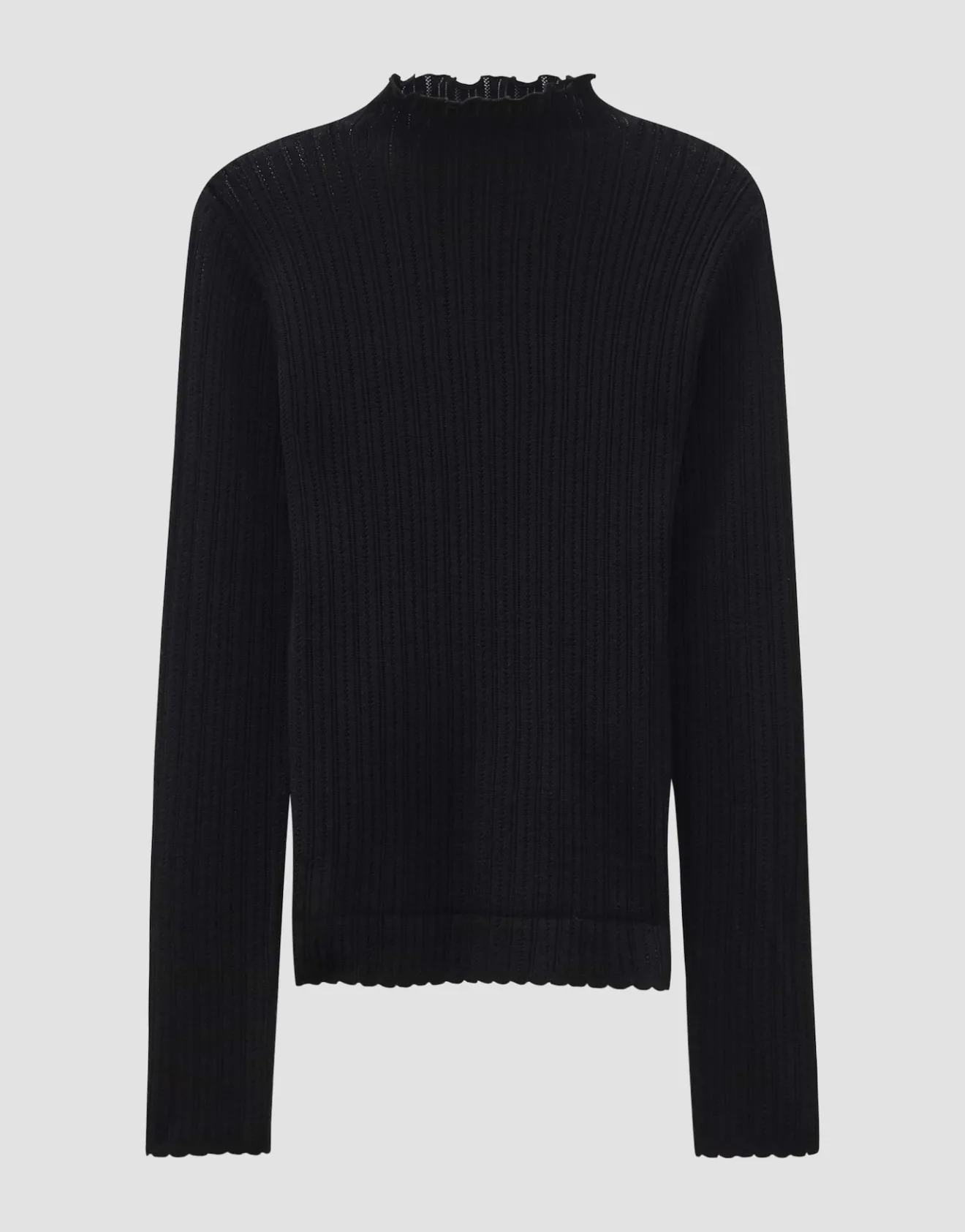 Best Sale Figurbetonter Strickpullover TAYELI mit Ajourmuster Strick