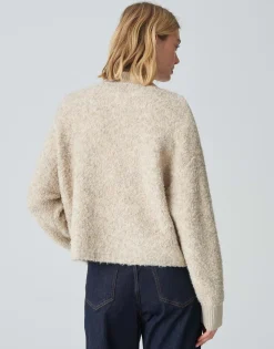 Flash Sale Flauschige Strickjacke DARILA Loose mit Wolle Strick