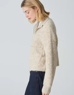 Flash Sale Flauschige Strickjacke DARILA Loose mit Wolle Strick