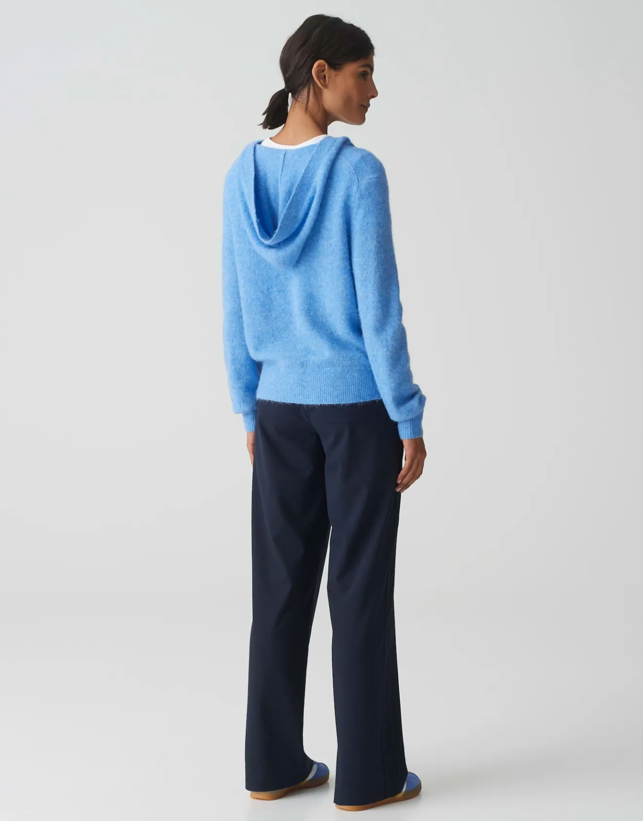 Flash Sale Flauschiger Hoodie PASUNNA Regular mit Mohair Strick