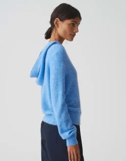 Flash Sale Flauschiger Hoodie PASUNNA Regular mit Mohair Strick