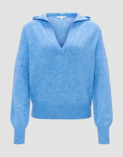 Flash Sale Flauschiger Hoodie PASUNNA Regular mit Mohair Strick
