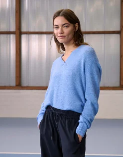 Flash Sale Flauschiger Hoodie PASUNNA Regular mit Mohair Strick