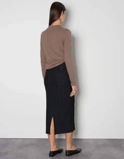 Fashion Gerippter Strickrock OTIZZI Slim mit elastischem Gummibund Strick|Röcke