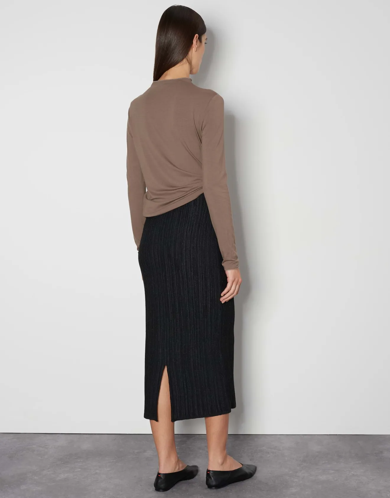 Fashion Gerippter Strickrock OTIZZI Slim mit elastischem Gummibund Strick|Röcke