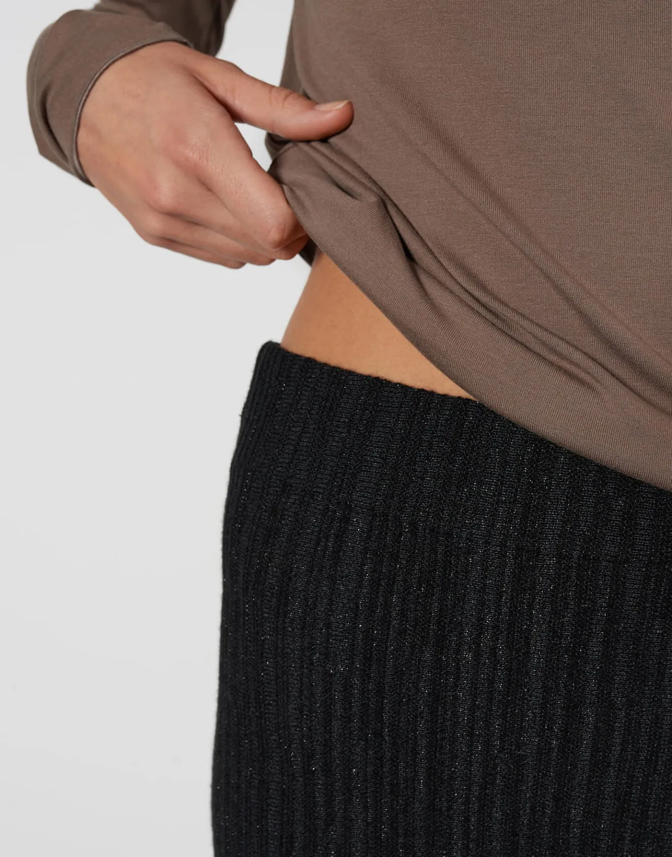 Fashion Gerippter Strickrock OTIZZI Slim mit elastischem Gummibund Strick|Röcke