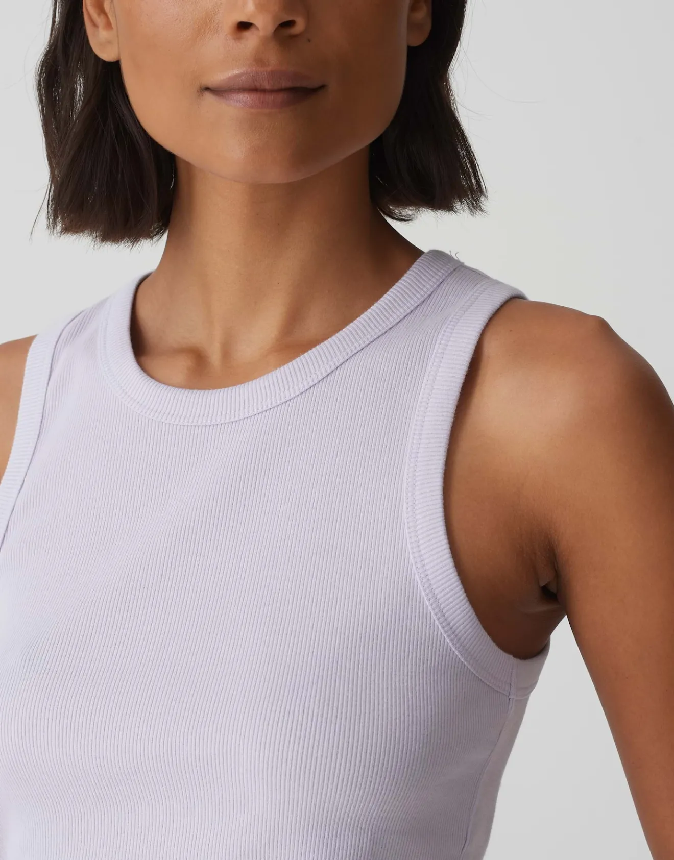 Sale Geripptes Tanktop ILESSO Slim aus BCI Cotton Mix Basics