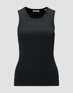 Sale Geripptes Tanktop ILESSO Slim aus BCI Cotton Mix Basics