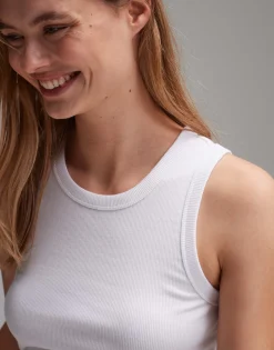 Cheap Geripptes Tanktop ILESSO Slim aus BCI Cotton Mix Basics|Shirts