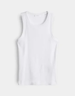 Cheap Geripptes Tanktop ILESSO Slim aus BCI Cotton Mix Basics|Shirts