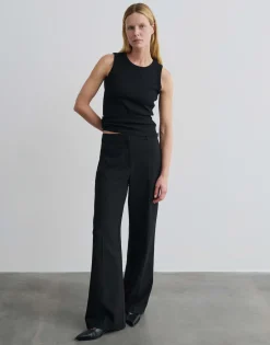 Sale Geripptes Top KLEANNE Slim aus BCI Cotton Mix Basics|Shirts