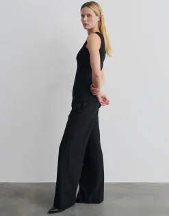Sale Geripptes Top KLEANNE Slim aus BCI Cotton Mix Basics|Shirts