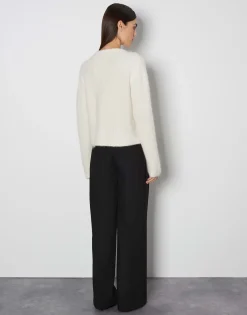 Cheap Grober Strickcardigan TINARA DETAIL mit Wolle und Mohair Strick