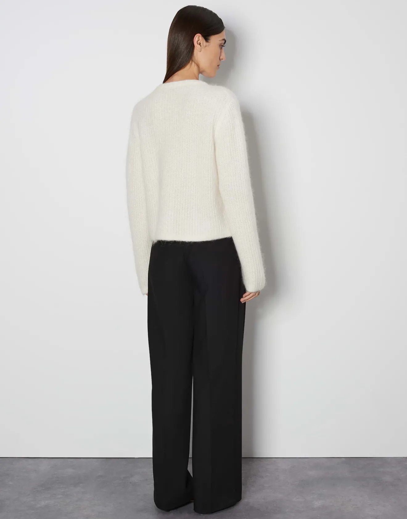 Cheap Grober Strickcardigan TINARA DETAIL mit Wolle und Mohair Strick