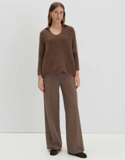 Discount Grober Strickpullover TUMALLY Loose mit Wolle Strick
