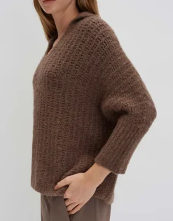 Discount Grober Strickpullover TUMALLY Loose mit Wolle Strick