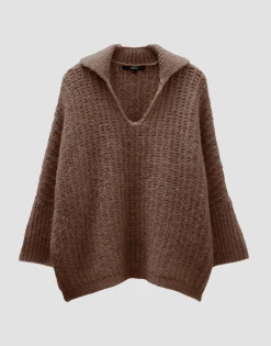 Discount Grober Strickpullover TUMALLY Loose mit Wolle Strick