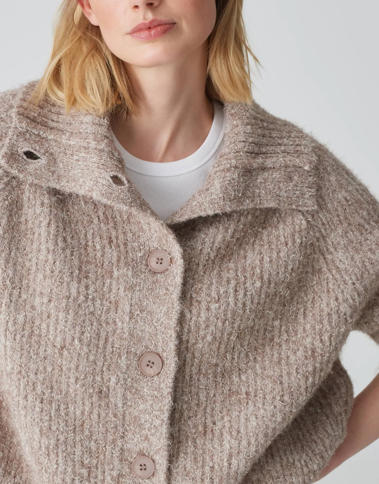Store Grobstrickjacke DAZZI Oversize mit Wolle Strick
